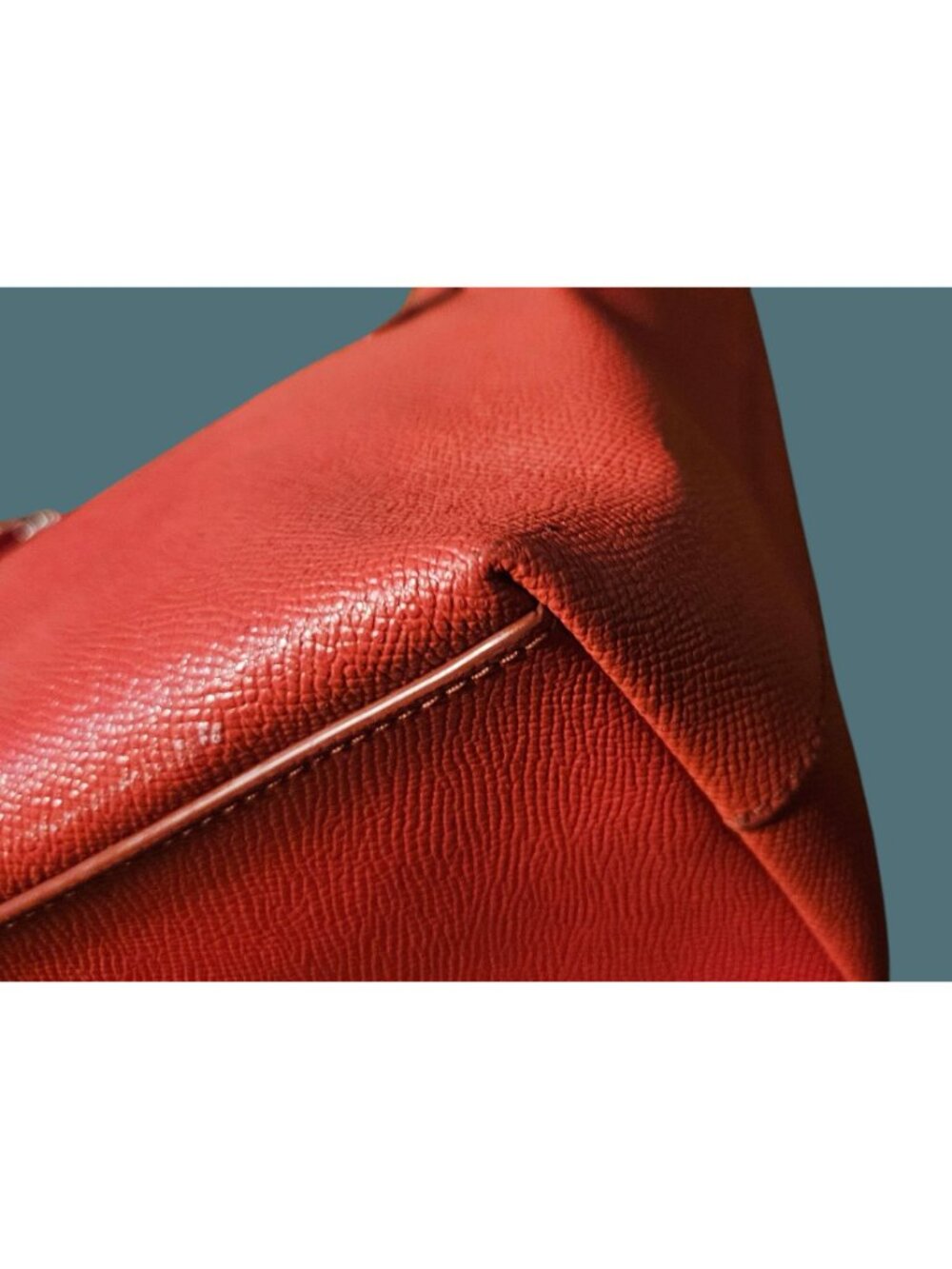 Coach Mini City Zip Tote Crossgrain Leather Red Shoulder Bag- - Picture 6 of 16
